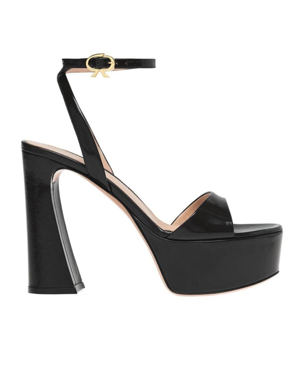 Gianvito Rossi Black Nancy Heeled Sandals