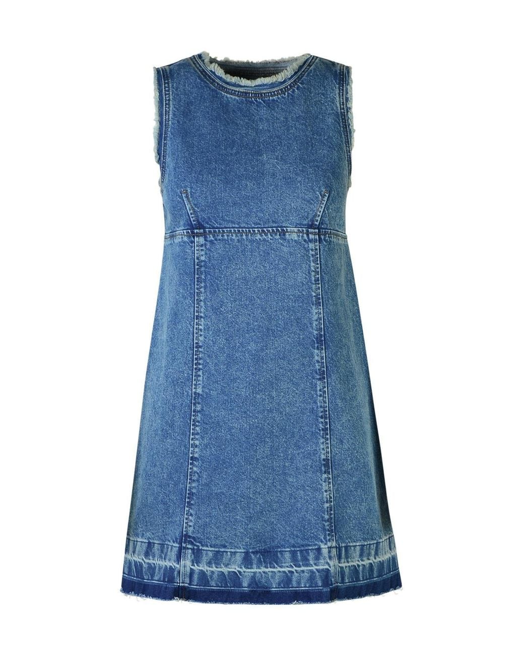 Moschino Blue Sleeveless Denim Mini Dress