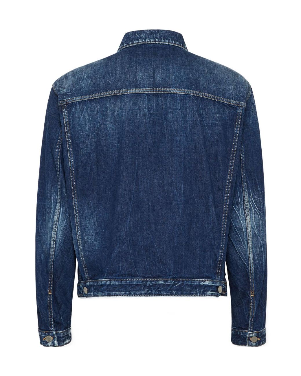 DSquared² Blue Semplice Carpenter Distressed Jean Jacket for men