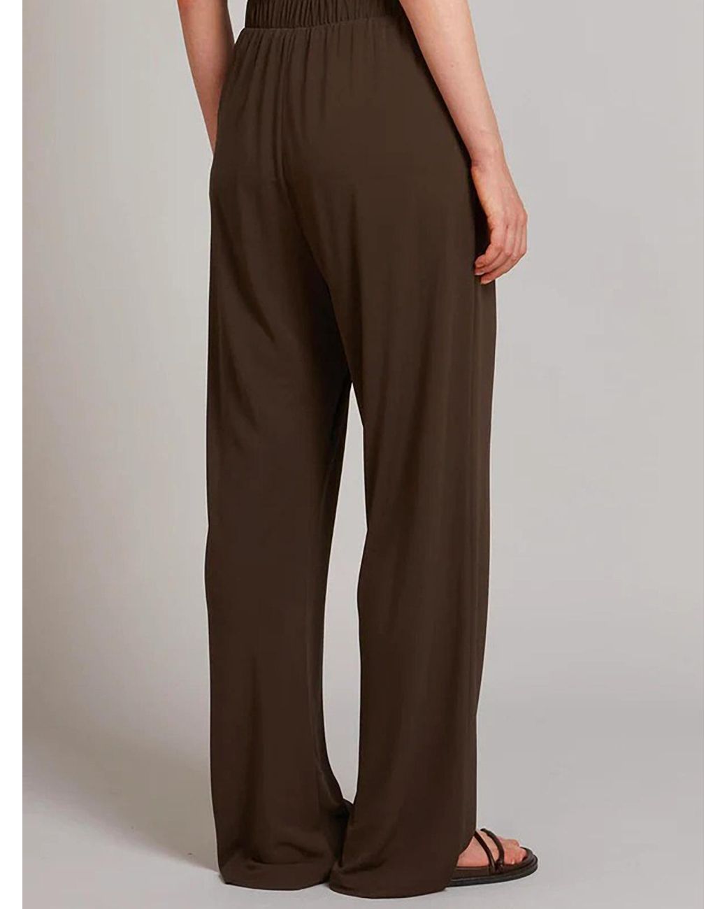 Max Mara Brown Elastic Waist Casual Pants