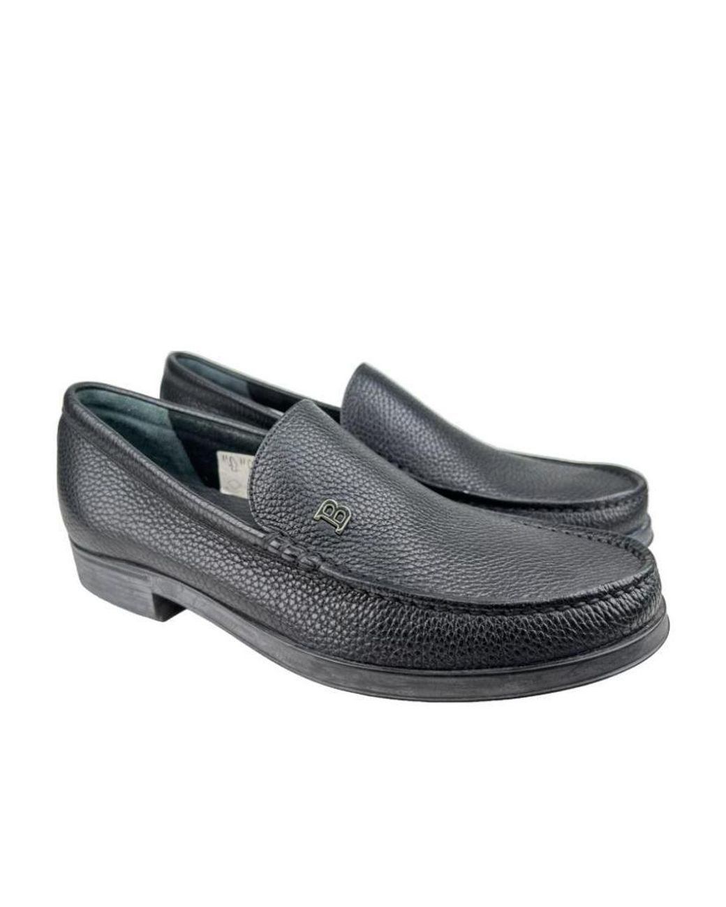 Bally Gray Logo Business Casual Shoes for men