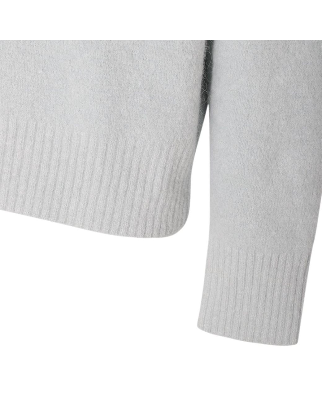 AMI Blue Ami De Coeur Crewneck Long-Sleeved Jumper for men
