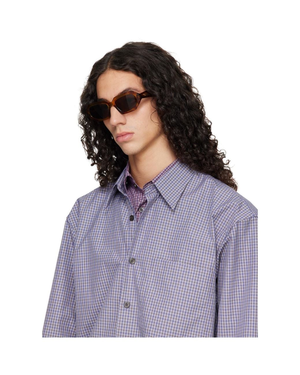 Bottega Veneta Multicolor Eyewear Oval Frame Sunglasses for men