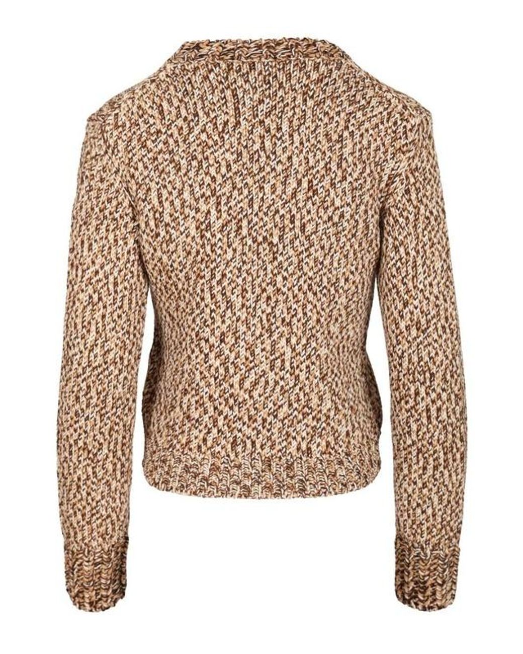 Moncler Multicolor Logo Patch Knitted Sweater