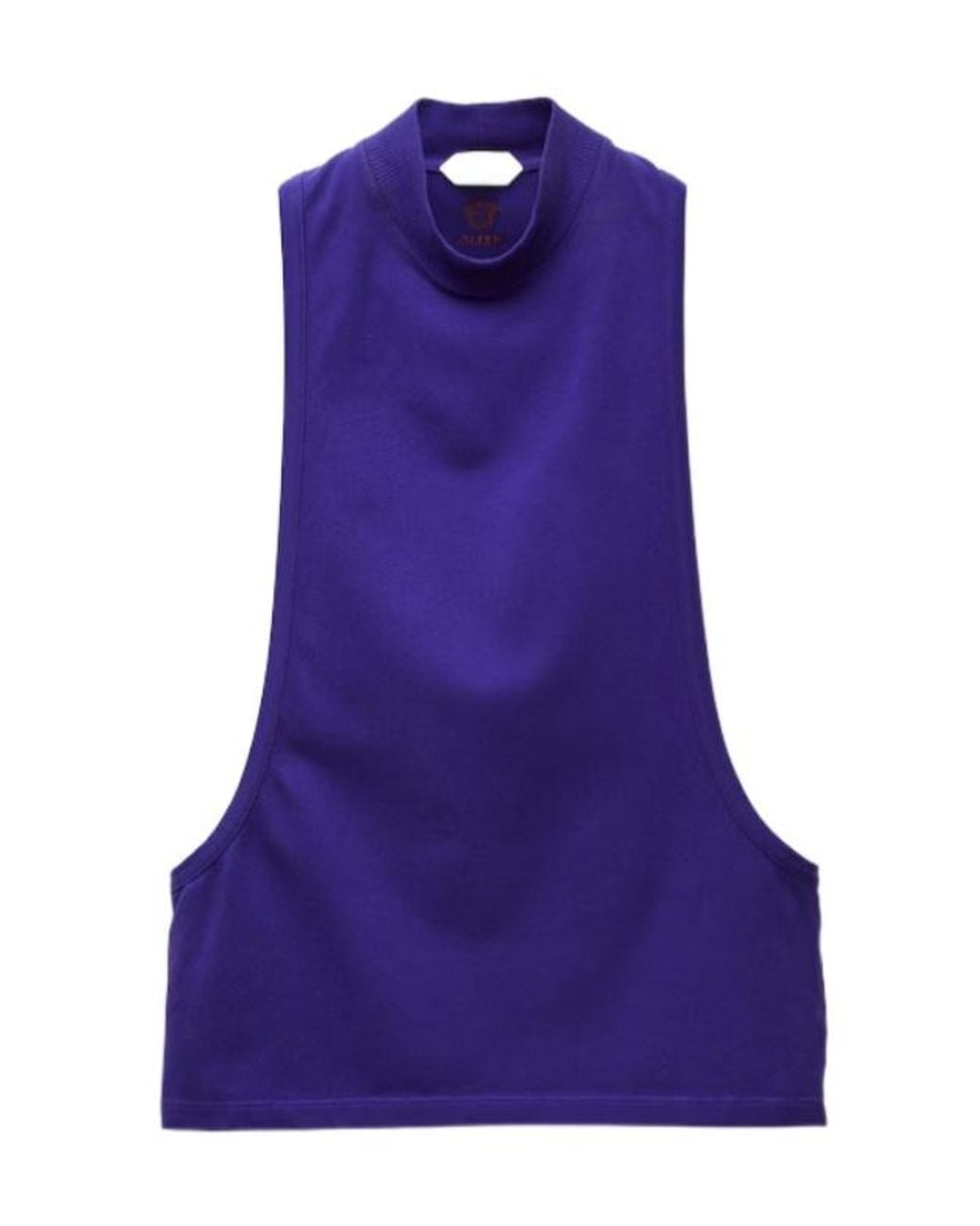 Versace Purple Open-Back Sleeveless Top