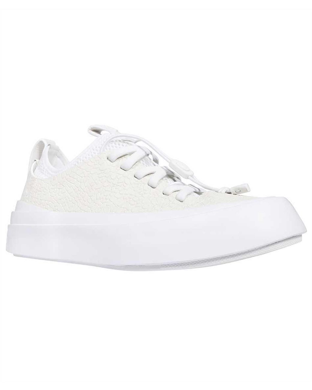 Zegna White Round Head Low-Cut Skate Shoes for men