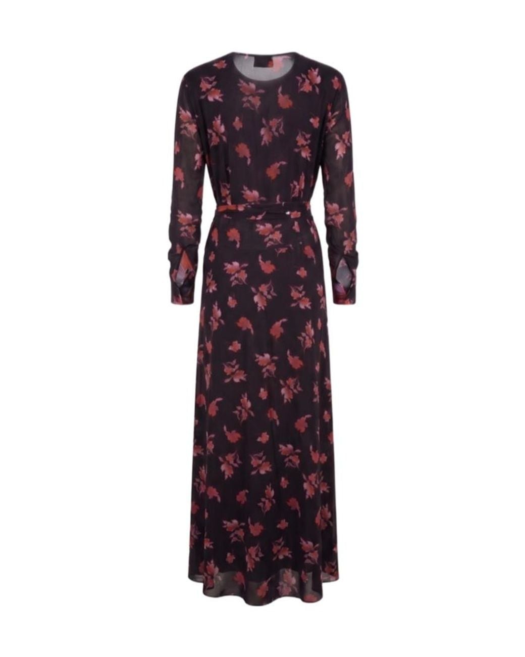 Diane von Furstenberg Purple Long-Sleeved Printed Dress