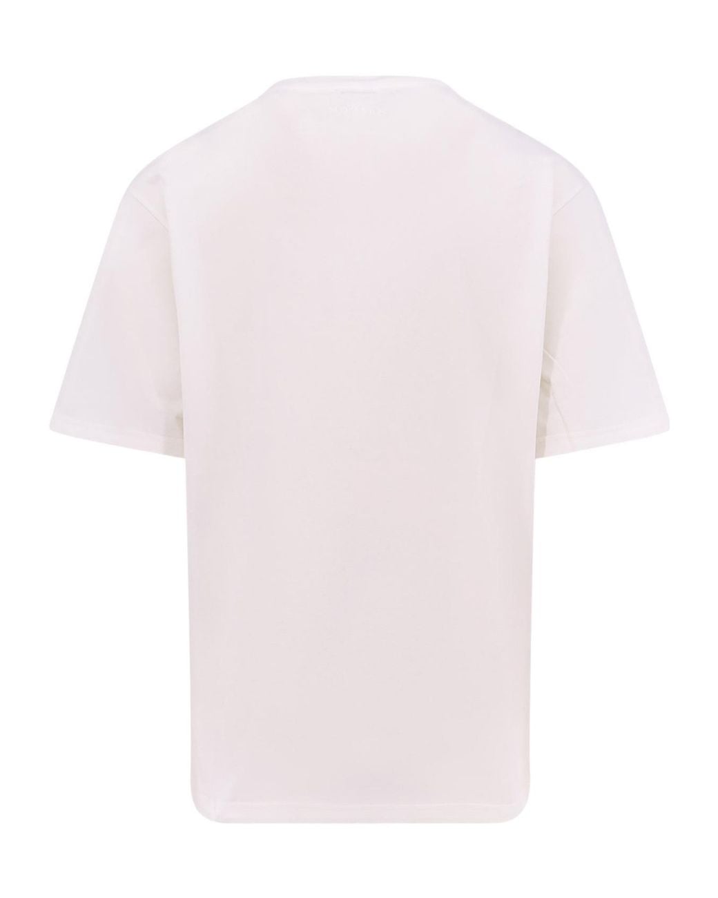 McQueen White Graphic Printed Crewneck T-Shirt for men