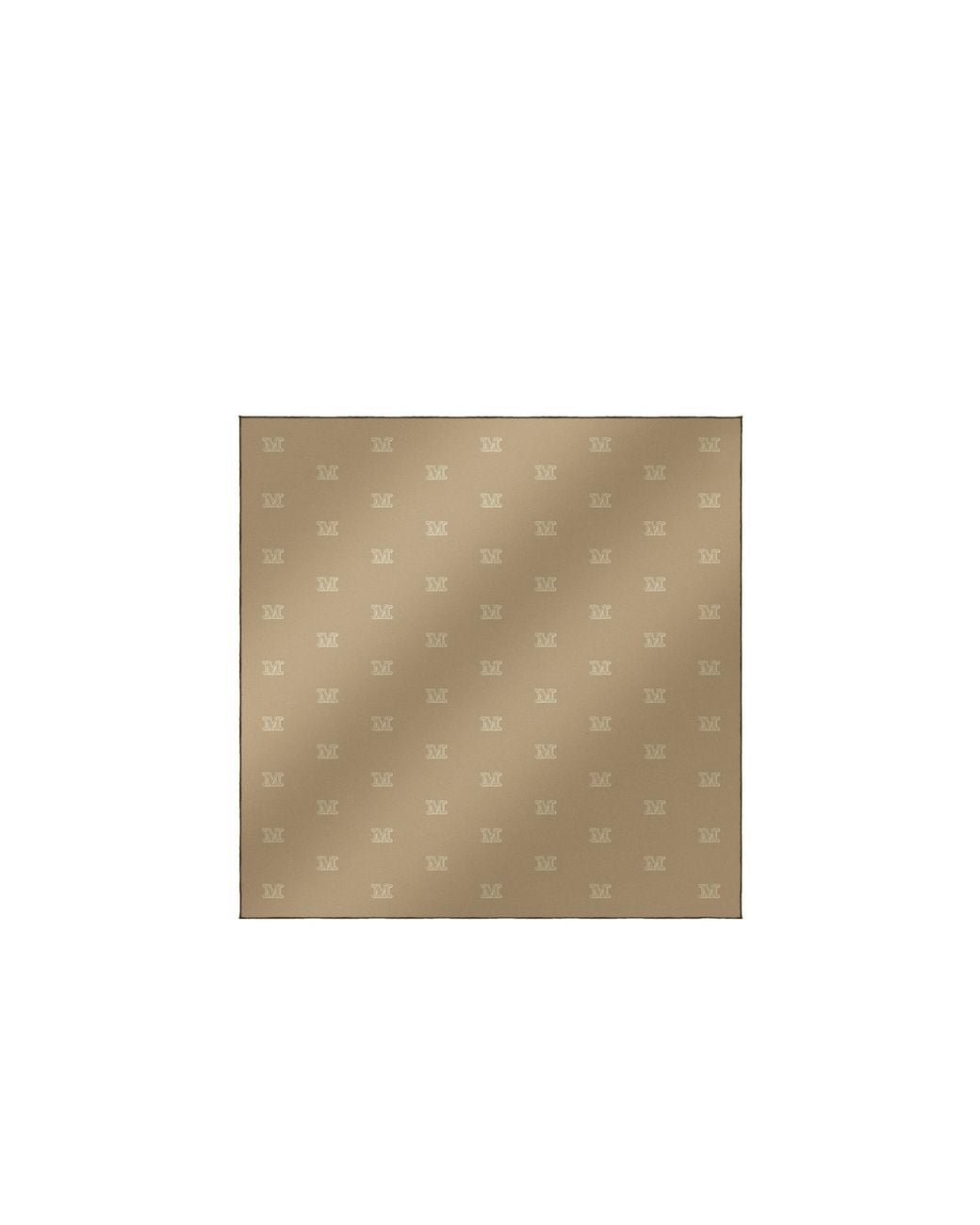 Max Mara Natural Wool, Silk And Cotton Logo Shawl
