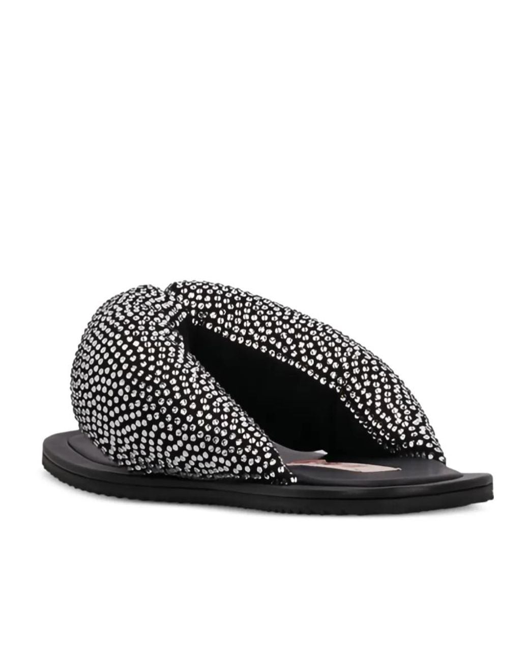 The Attico White Indie Max Flat Sandals