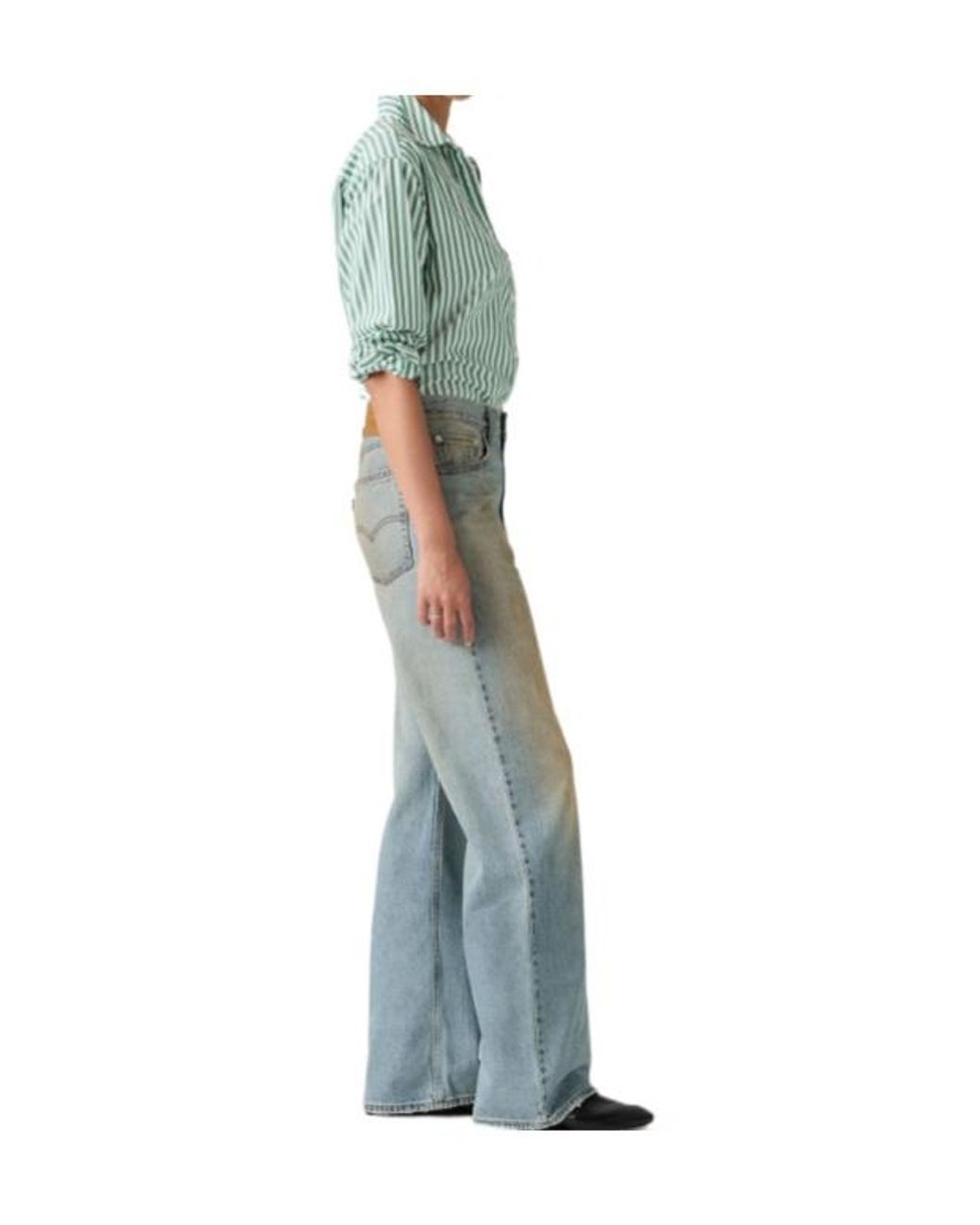 Levi's Green Loose Boot Jeans