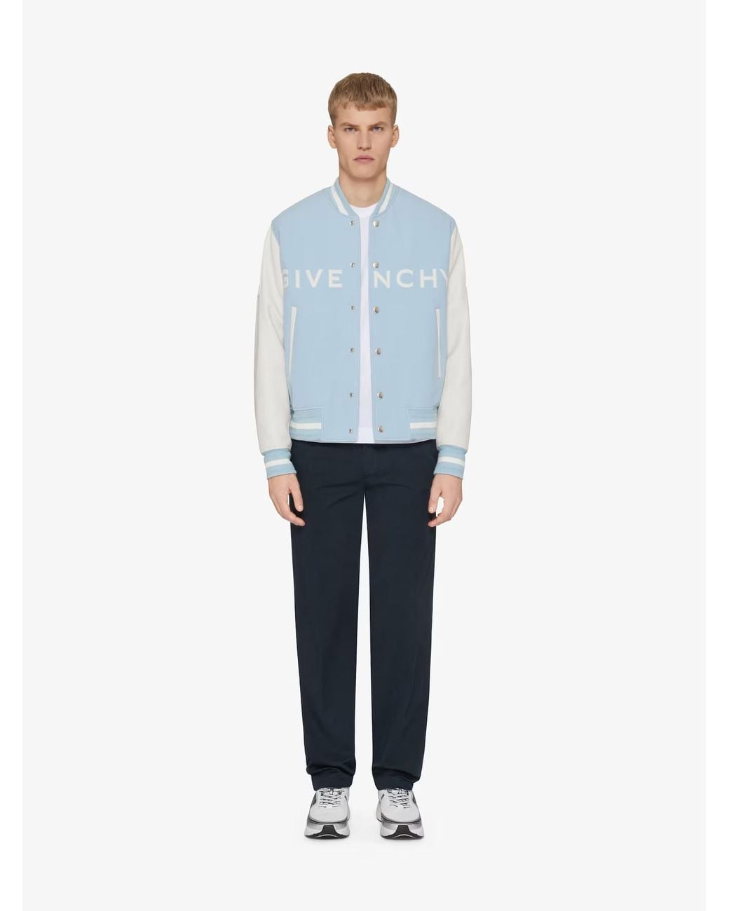 Givenchy Blue Belt-Loop Casual Pants for men