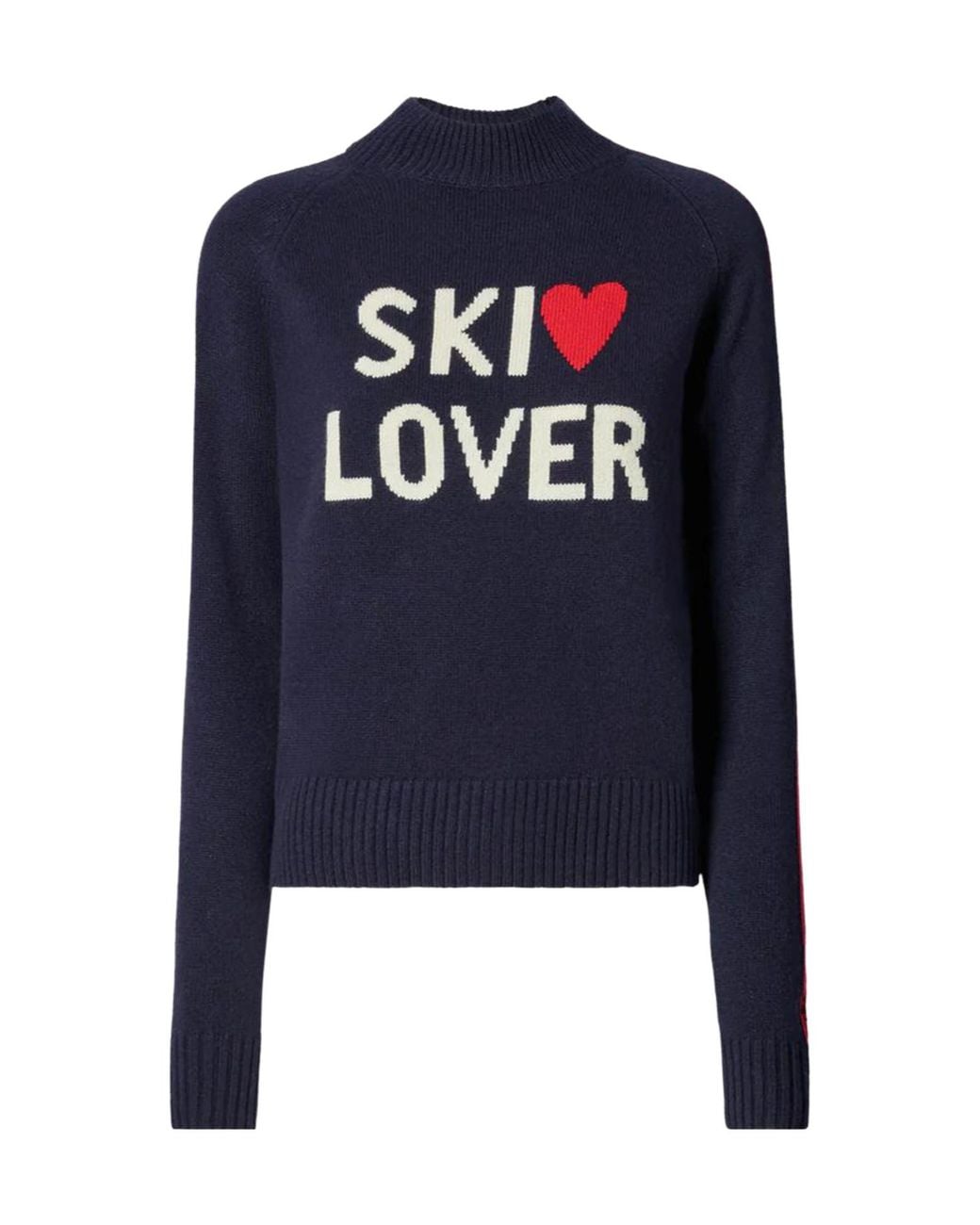 Mc2 Saint Barth Blue Ski Lover Jacquard Turtleneck