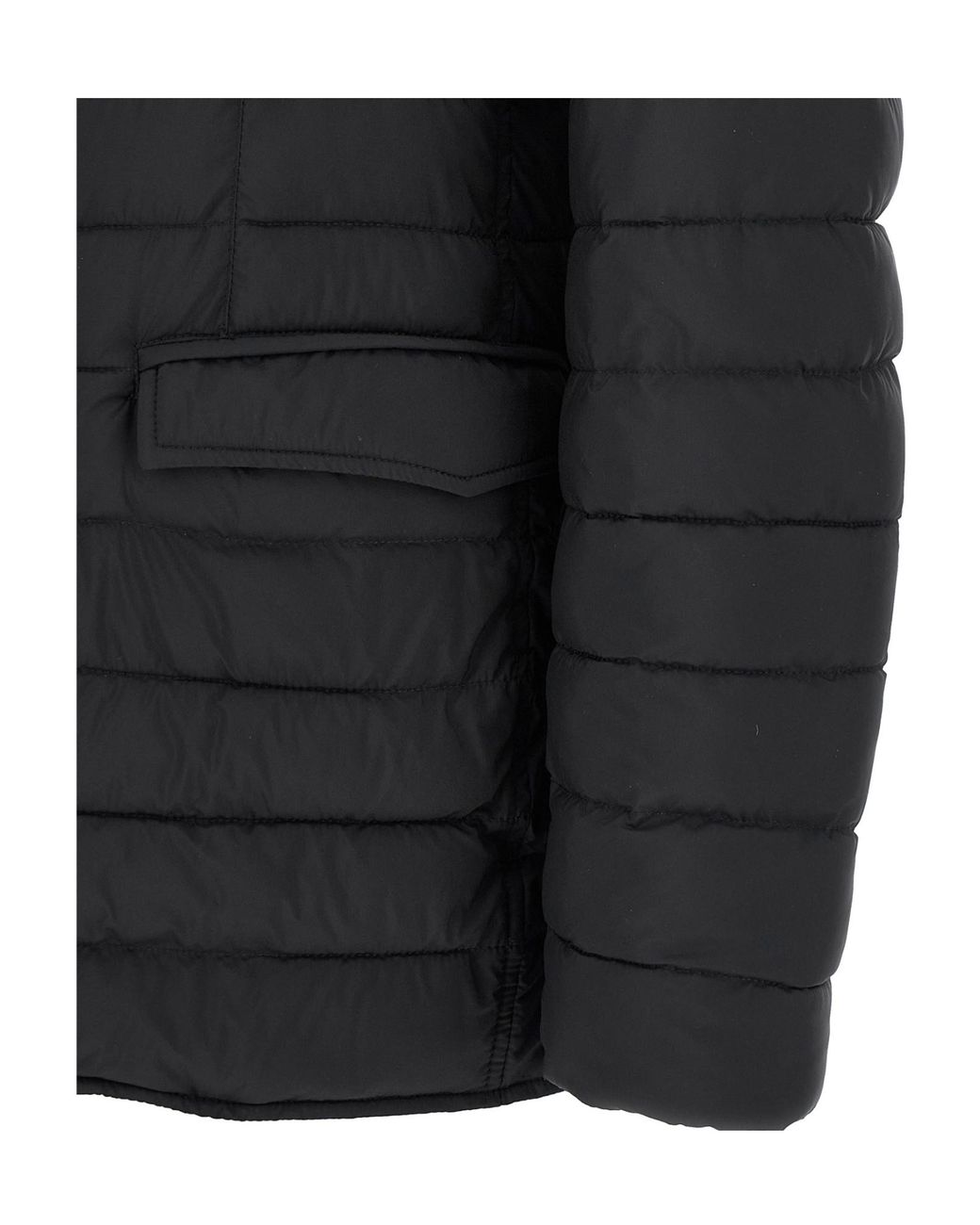 Herno Black Polyamide Full-Length Jacket Clothing for men