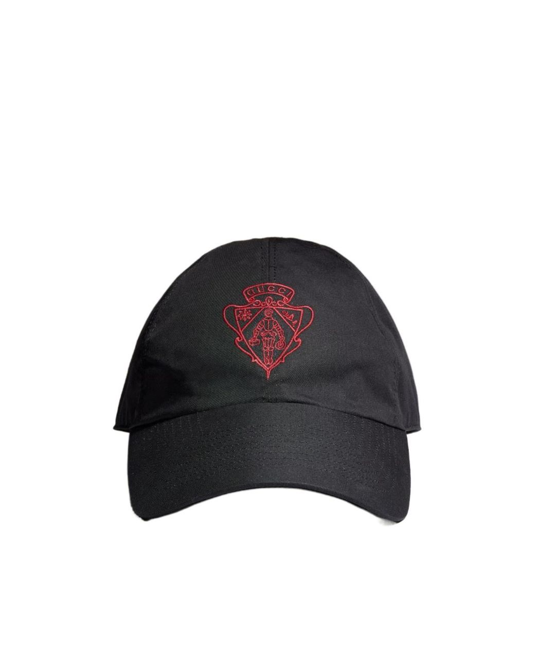 Gucci Blue Cotton Baseball Hat With Embroidery for men