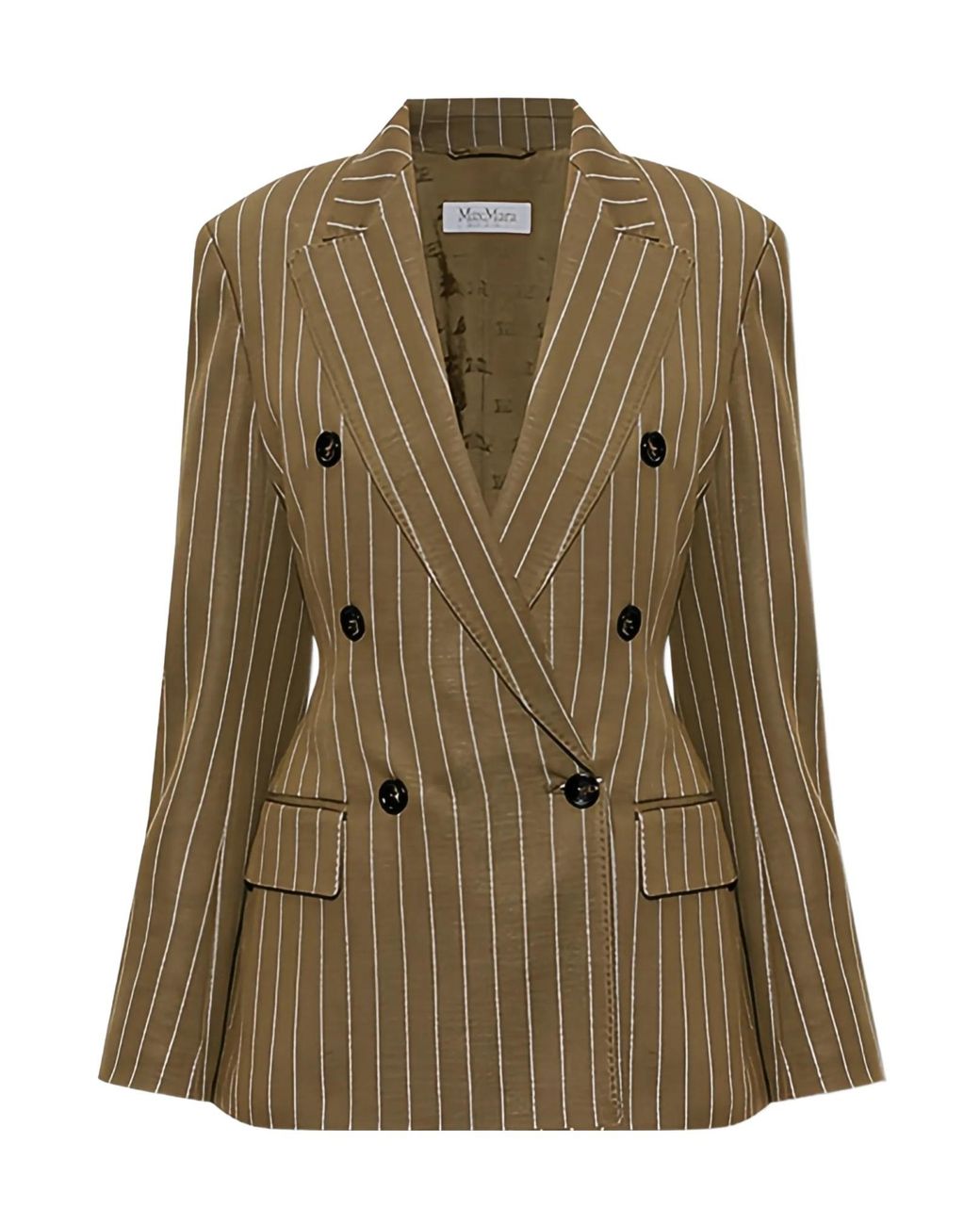 Max Mara Green Long-Sleeved Suit Jacket