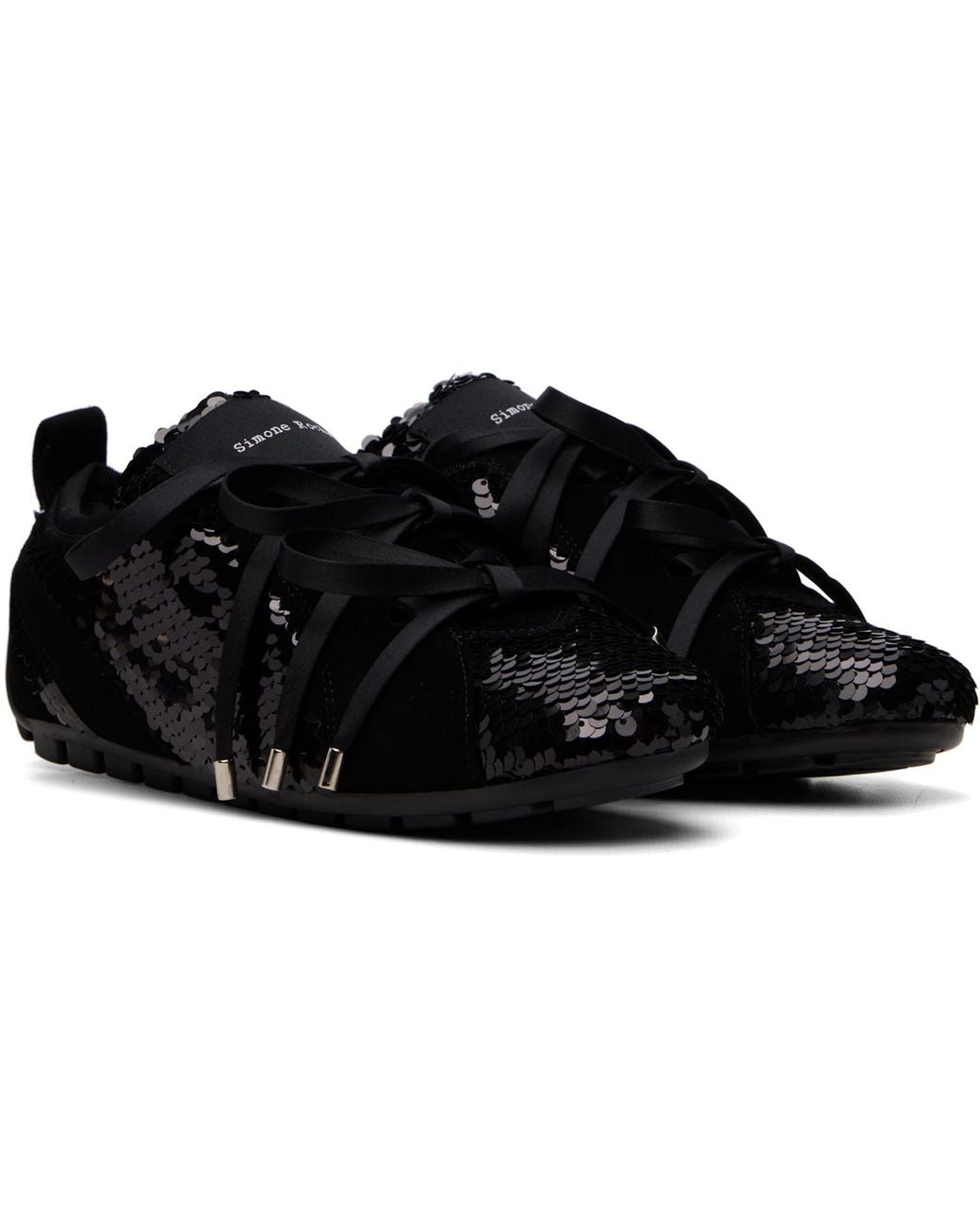 Simone Rocha Black Ballerina Grip Trainer Sneakers