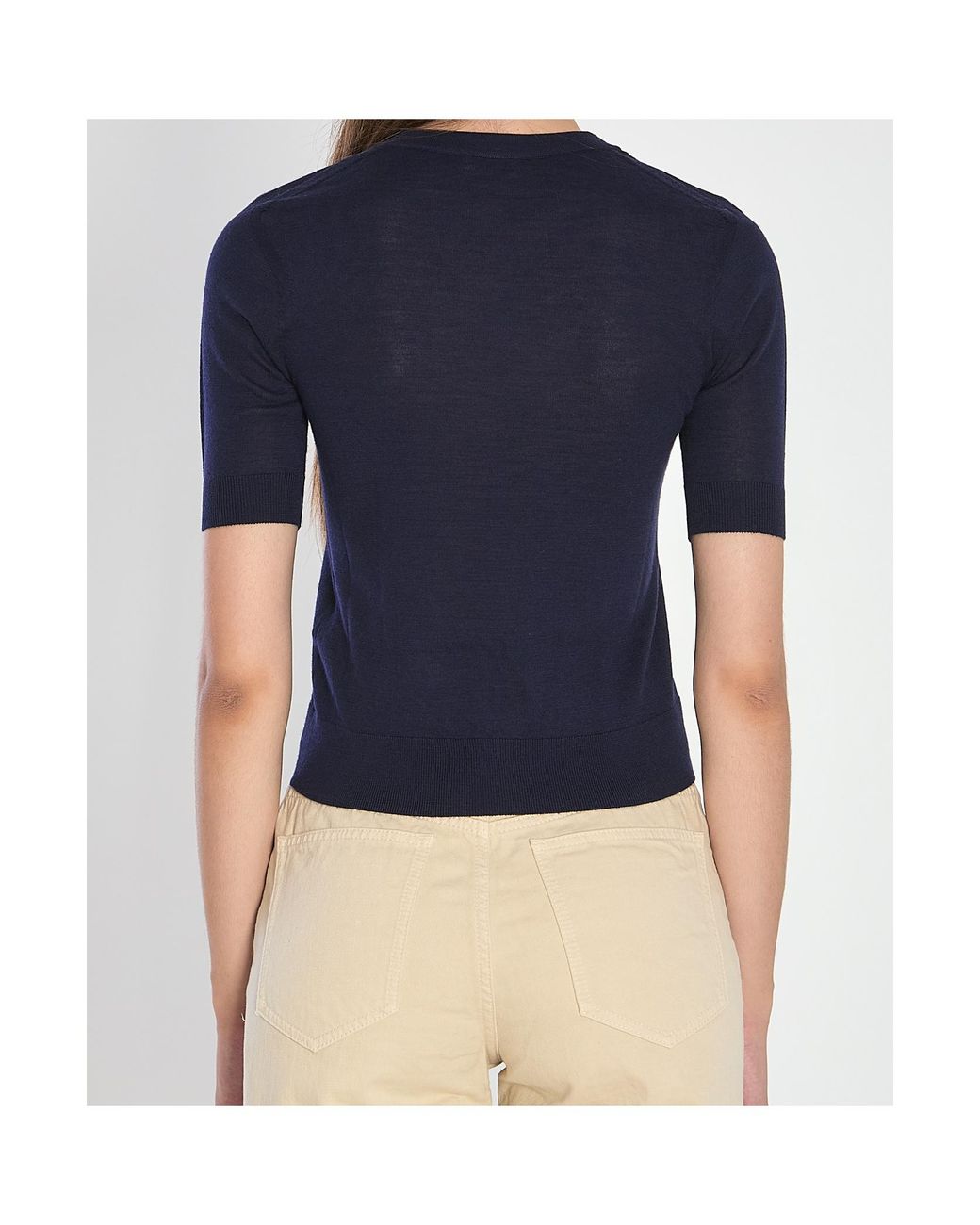 Céline Blue Crew Neck Sweater