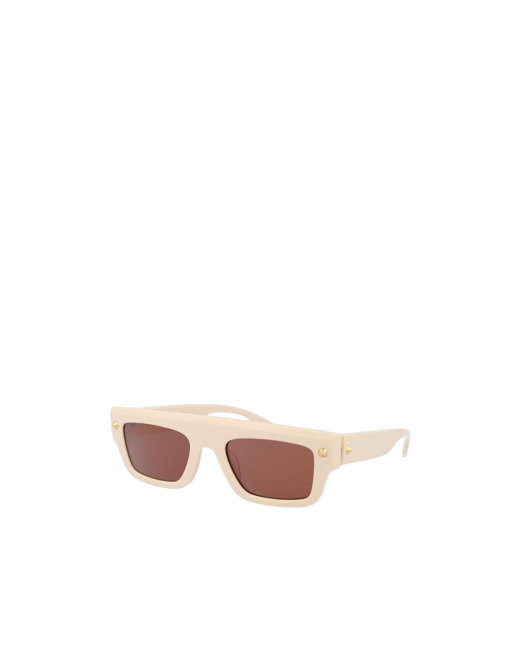 McQueen Pink Eyewear Rectangle Frame Sunglasses for men