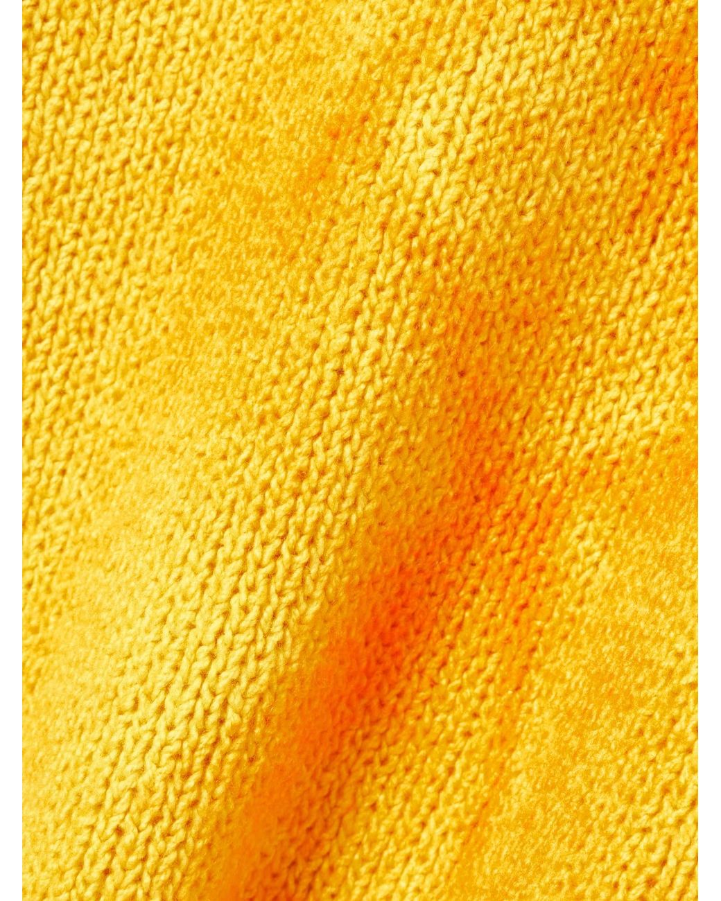 Gabriela Hearst Yellow Dorcas Tie-Dyed Cashmere Midi Skirt