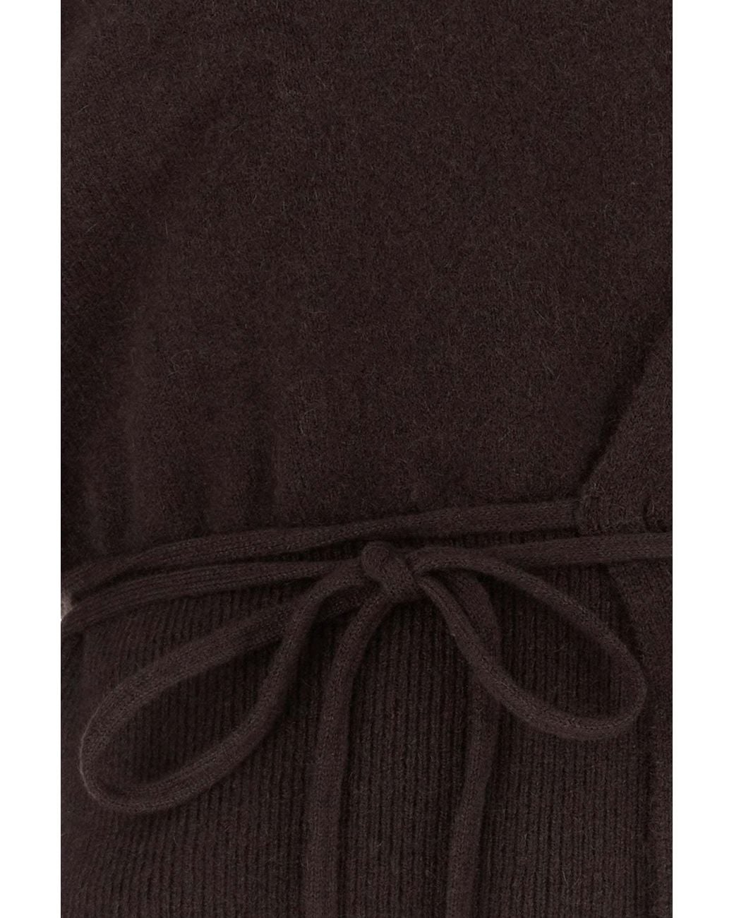 Extreme Cashmere Black Ella Wrap Cropped Cardigan