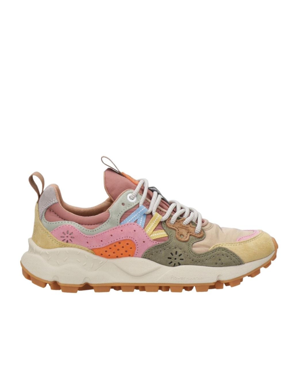 Flower Mountain Pink Laced Sneakers