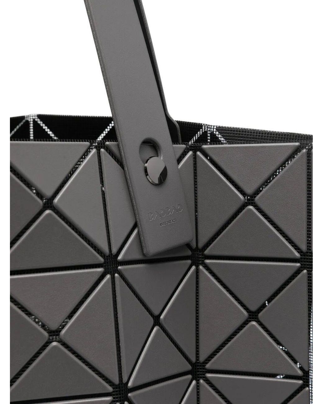 Issey Miyake Gray Geometric Tote Bag