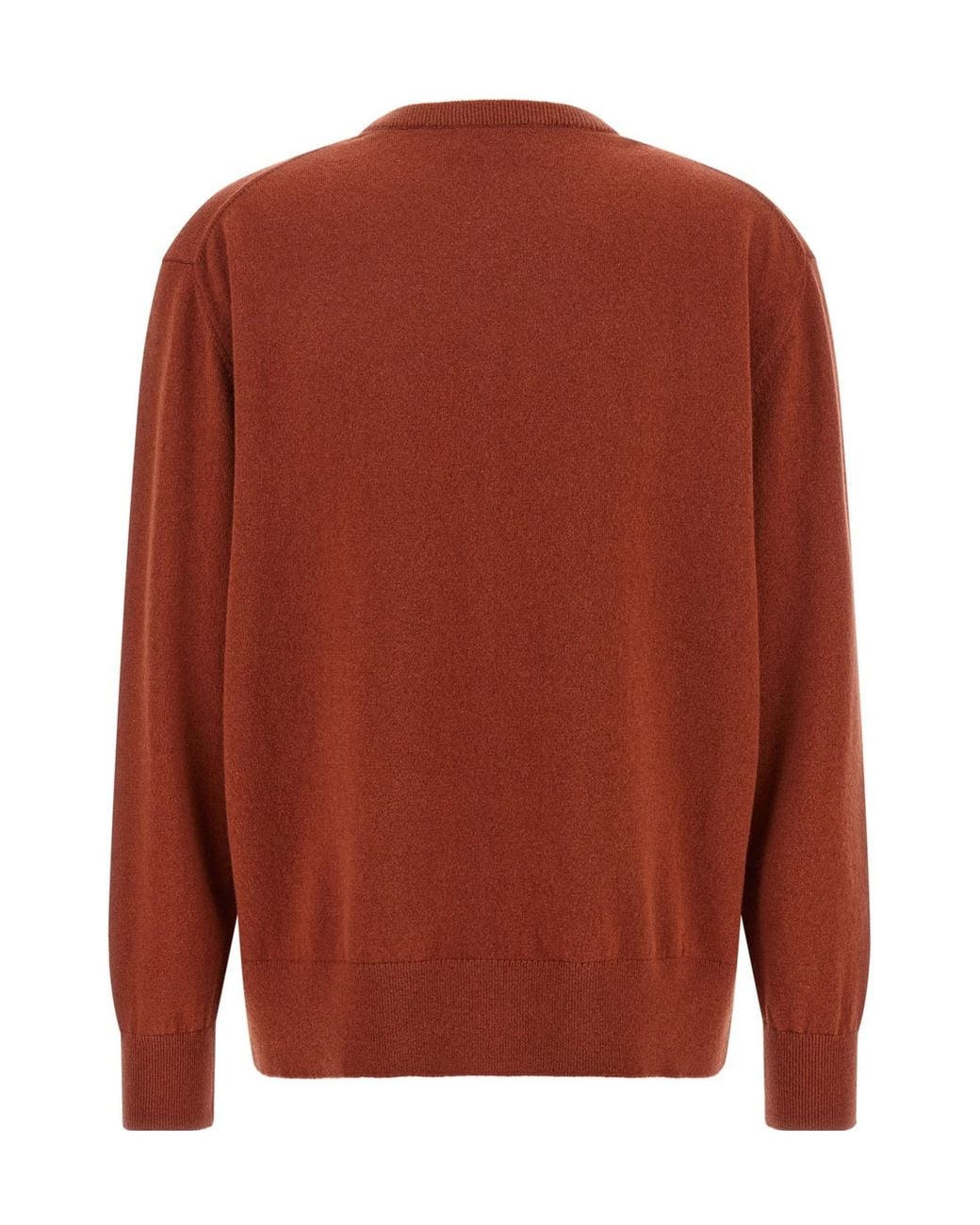 Dries Van Noten Brown Towie V-Neck Knitted Sweater