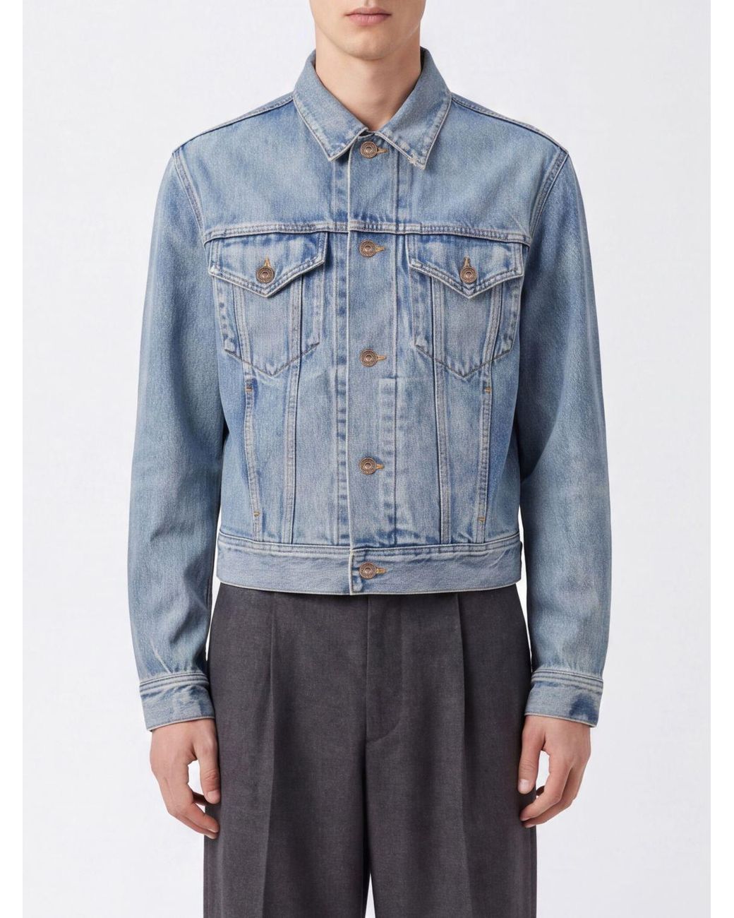 Céline Blue Trucker Jacket for men