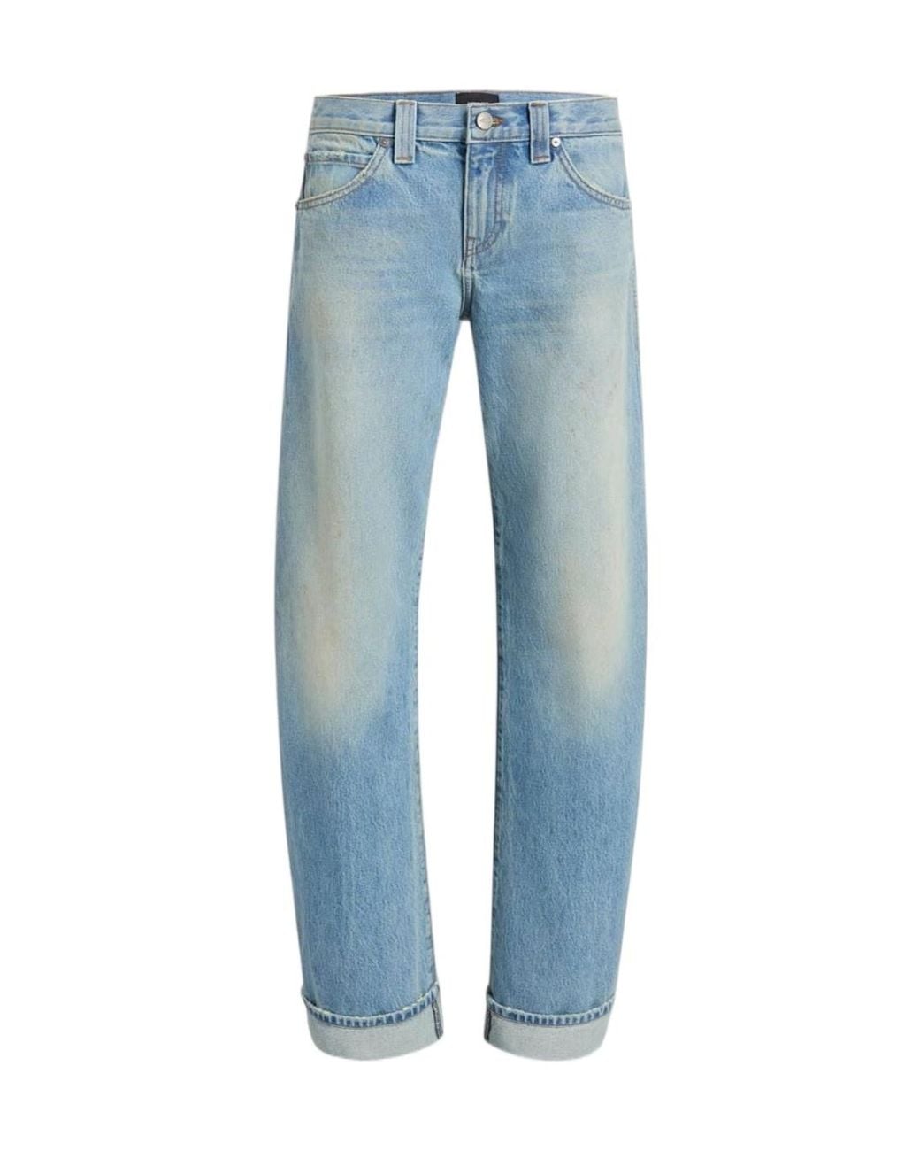 Khaite Blue Karo Straight-Leg Jeans