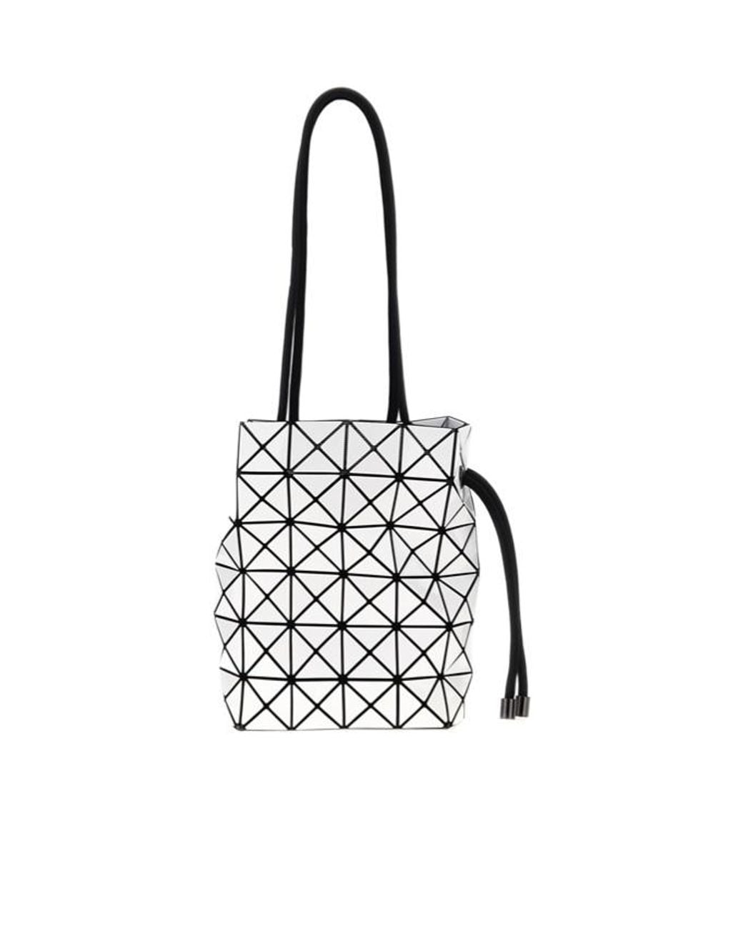 Issey Miyake White Drawstring Shoulder Bag