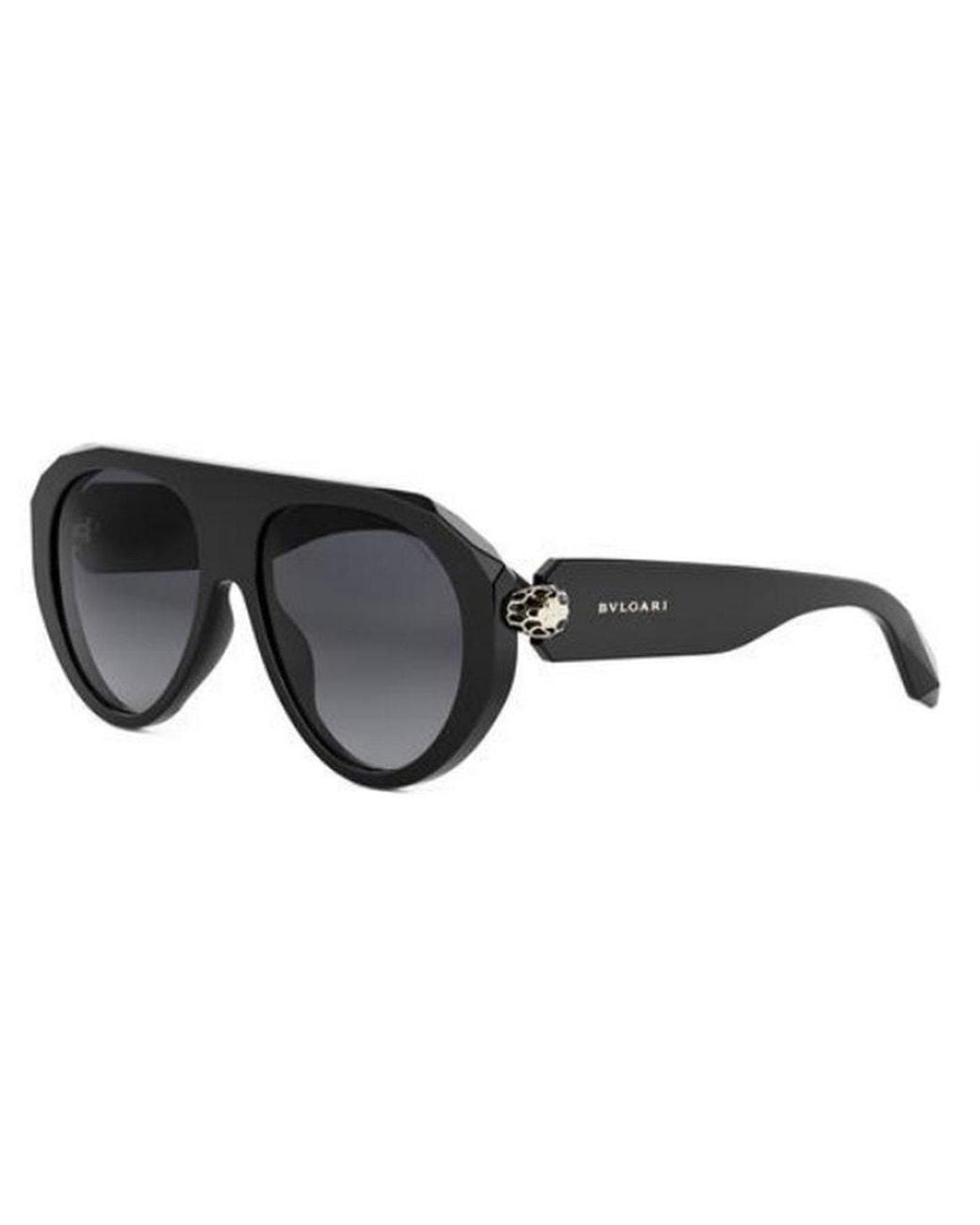 BVLGARI Black Aviator Sunglasses