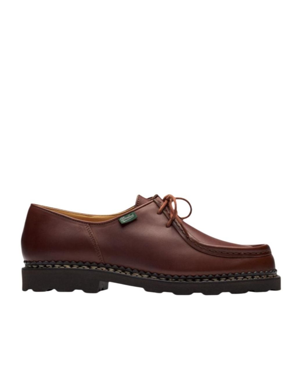 Paraboot Brown Round Toe Business Shoes for men