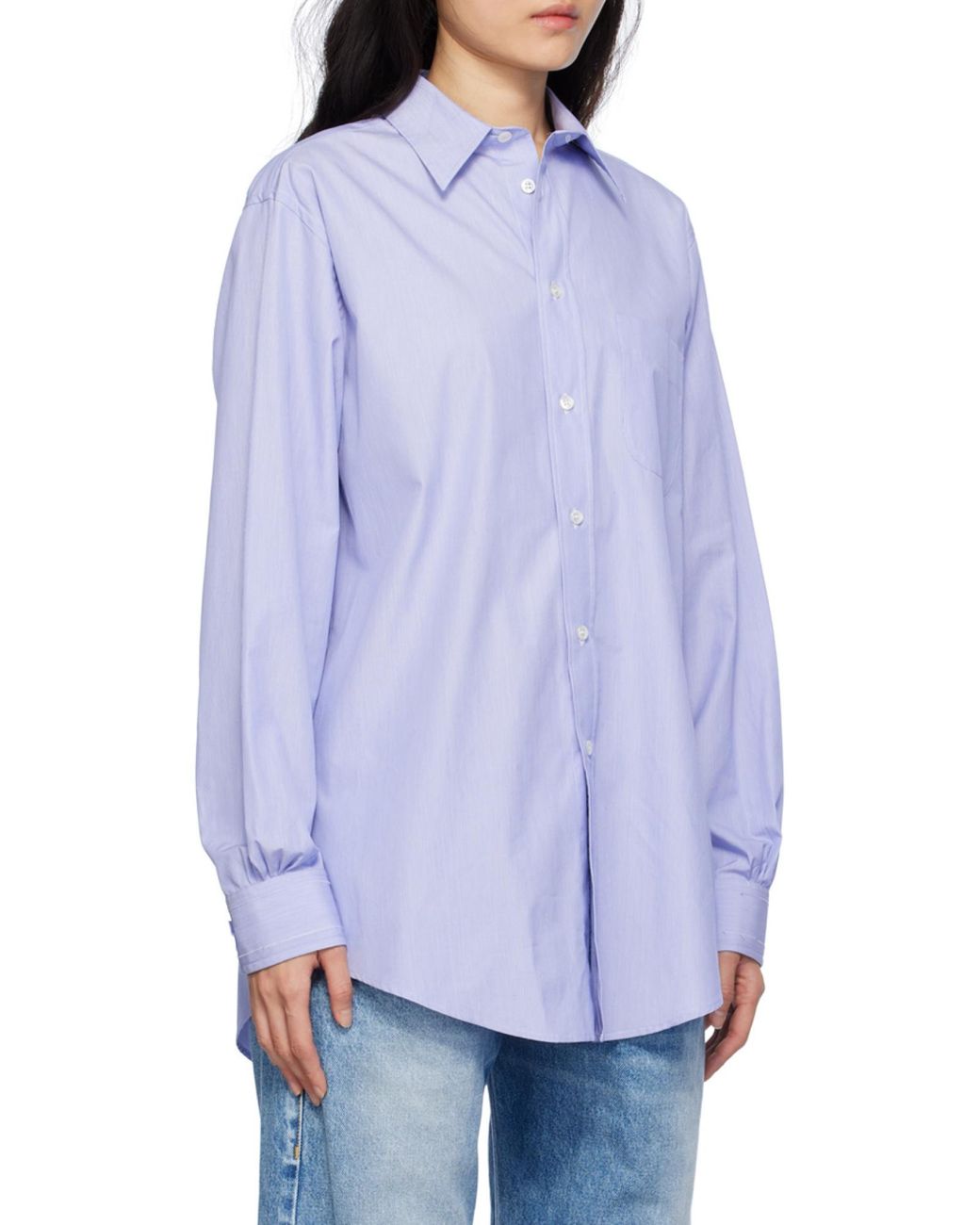 Maison Margiela White Long-Sleeved Buttoned Shirt