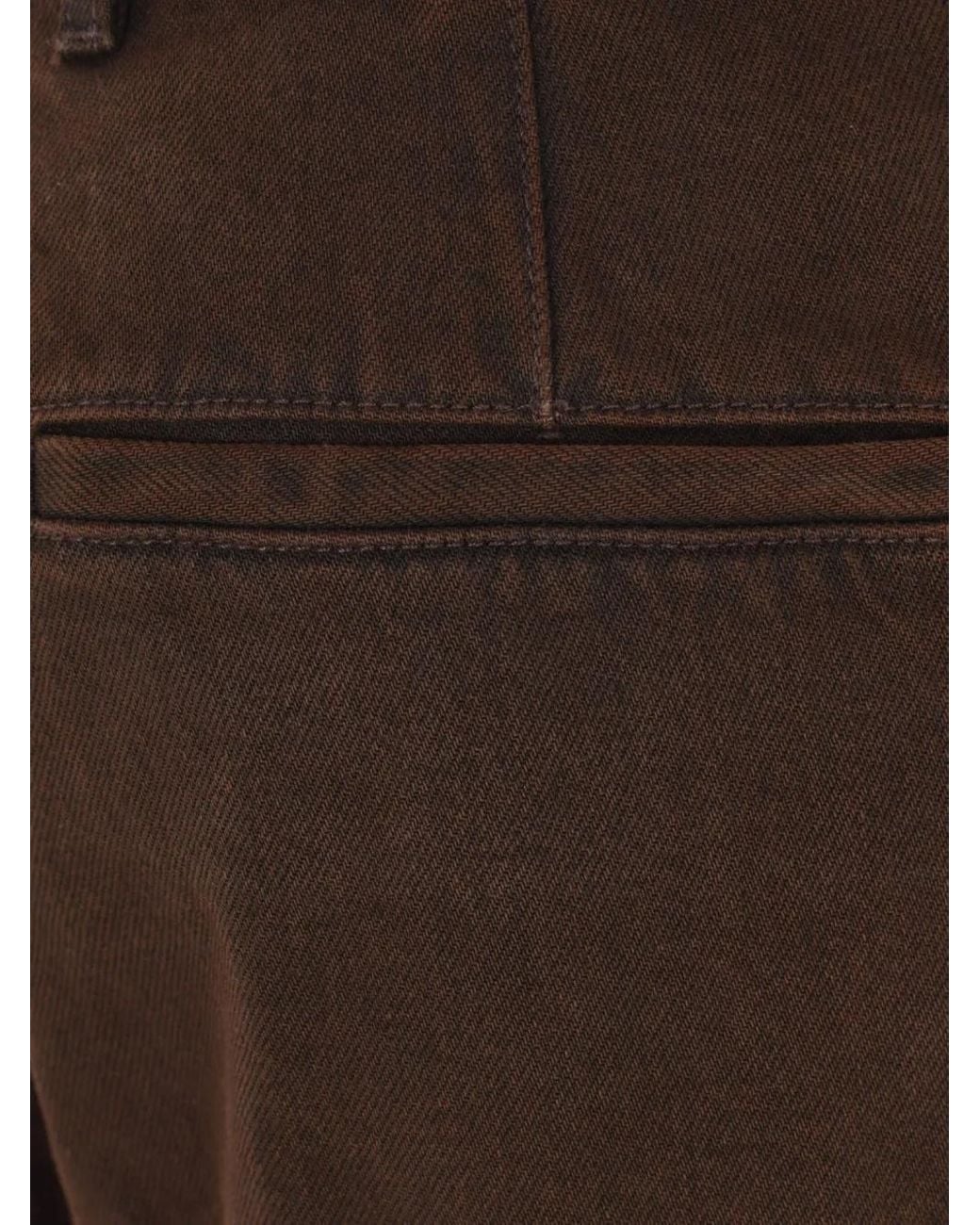 Dries Van Noten Brown Wide-Leg Denim Trousers