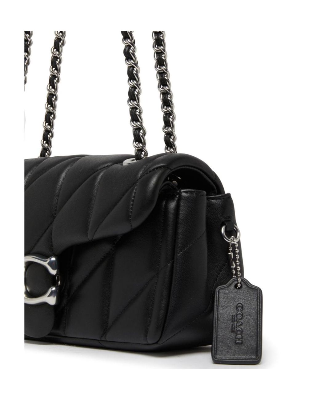COACH Black Quilted Tabby 20 Shoulder Bag