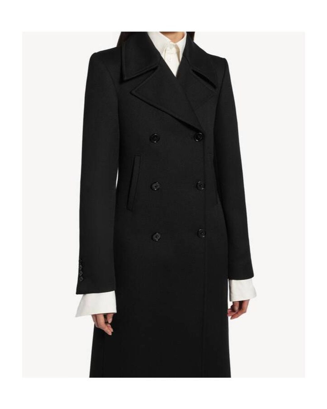 Balenciaga Black Long Trench Coat