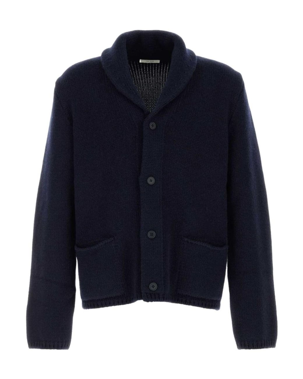 The Row Blue Long-Sleeve Knit Cardigan for men