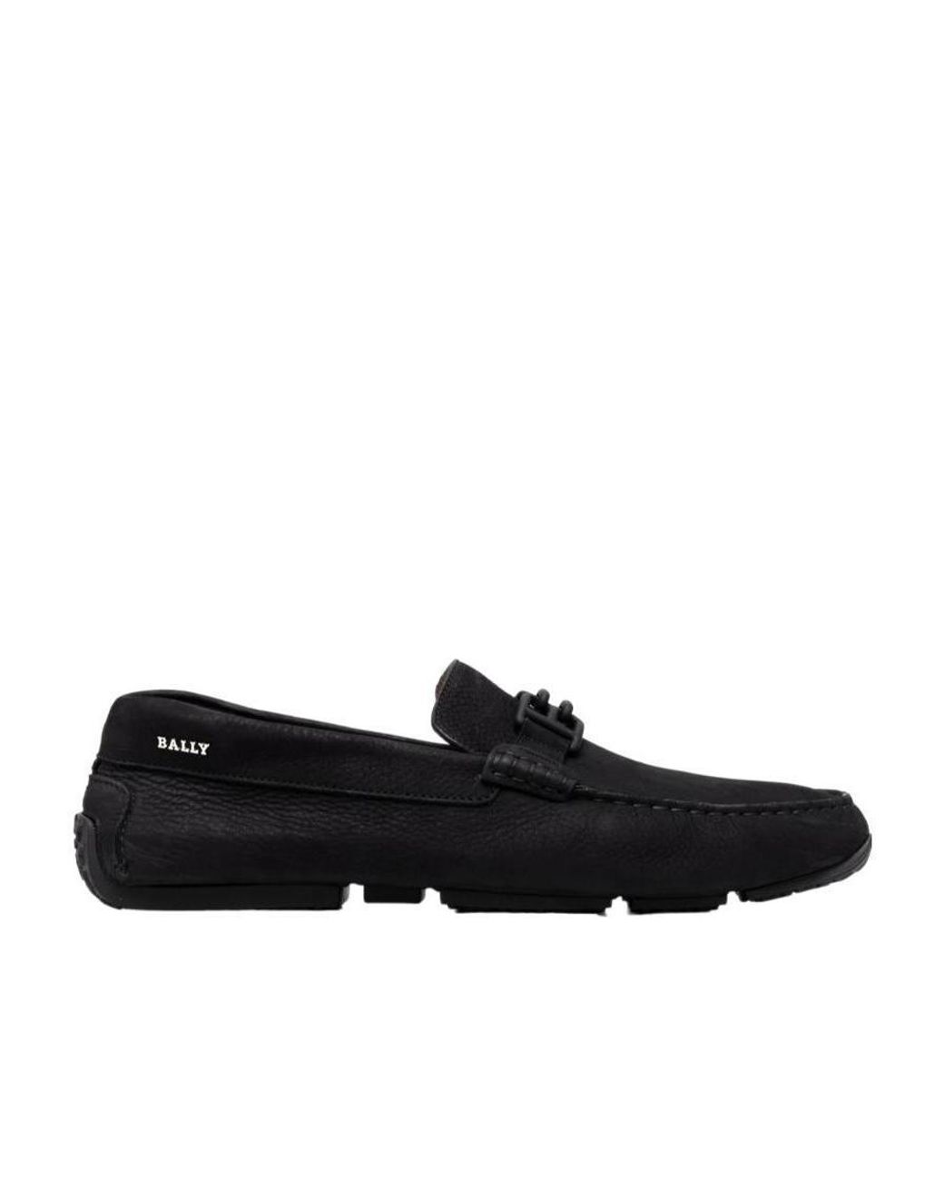 Bally Black Logo Loafers for men