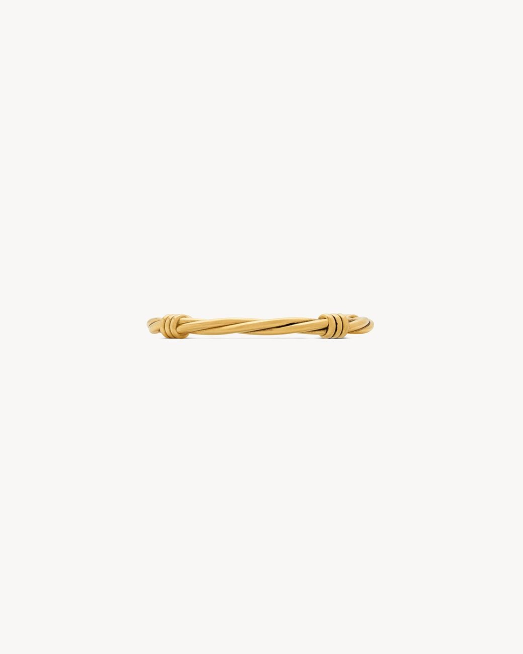 Saint Laurent Metallic Twist Cuff for men