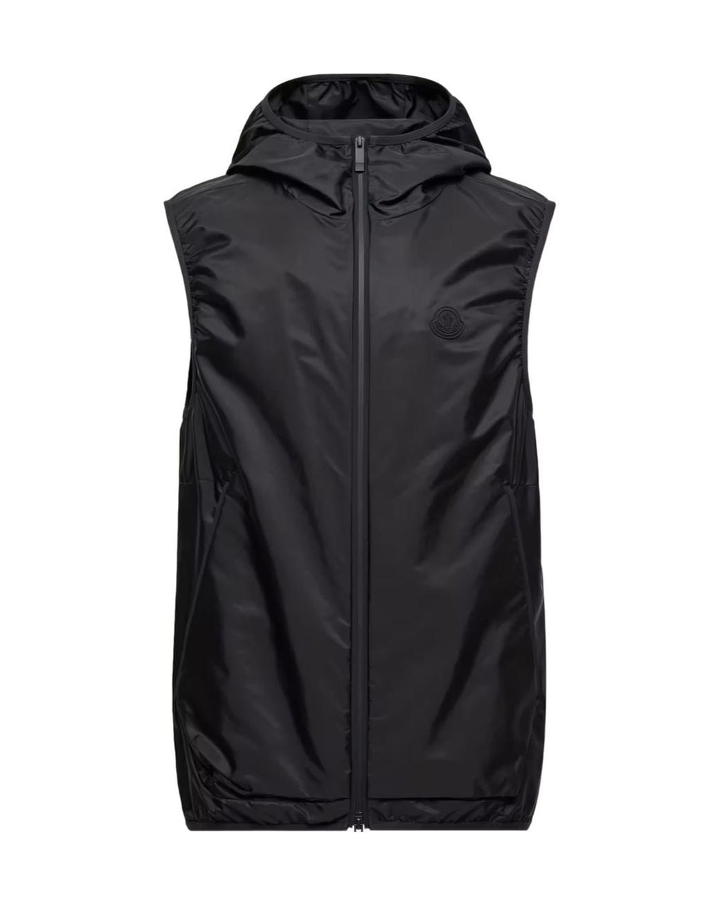 Moncler Black Moretan Hooded Vest for men