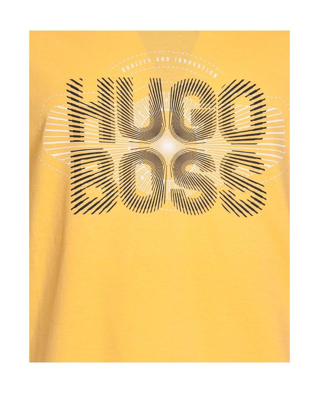 Boss Yellow Logo Details T-Shirt for men