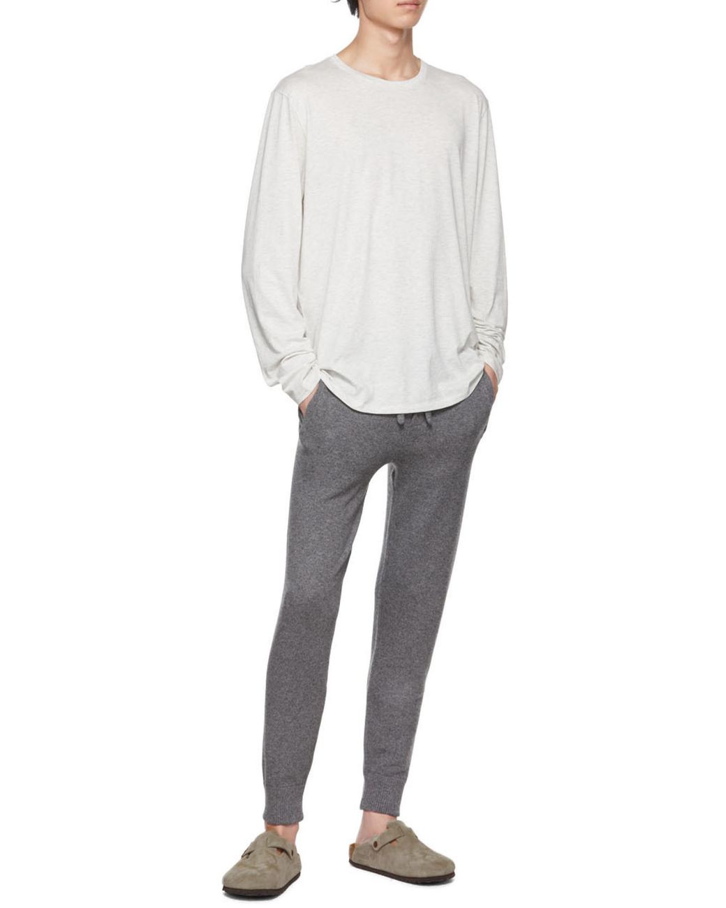 Vince Gray Drawstring Joggers for men