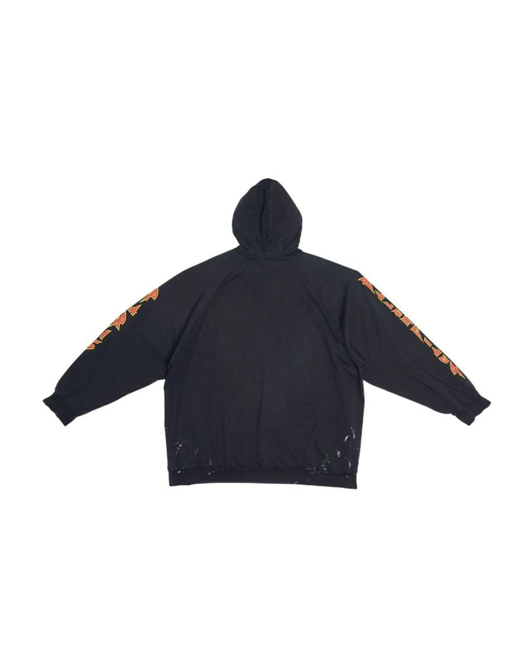 Balenciaga Blue Felpa Con Cappuccio Metal Hoodie Oversized Da Uomo for men