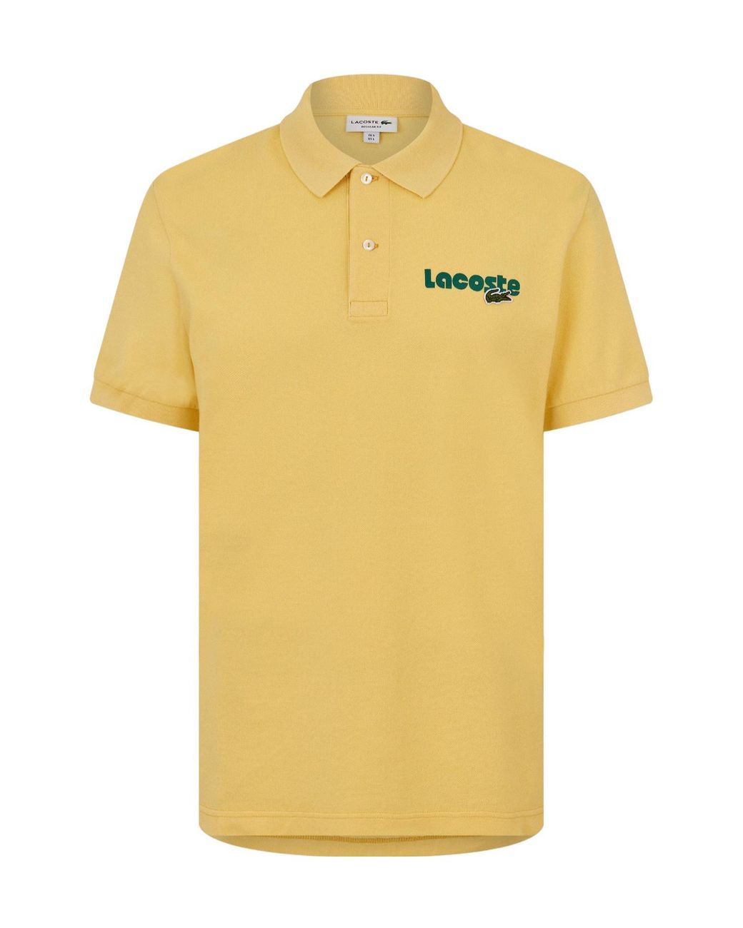 Lacoste Yellow Logo Polo Shirt for men