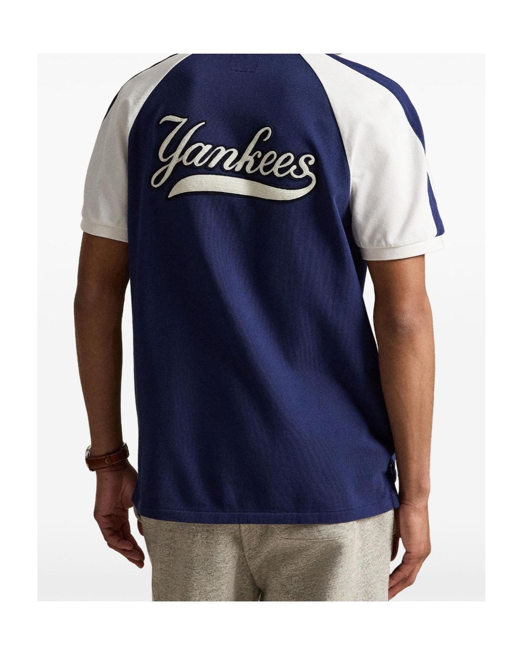Polo Ralph Lauren Blue Mlb Raglan Polo Shirt for men