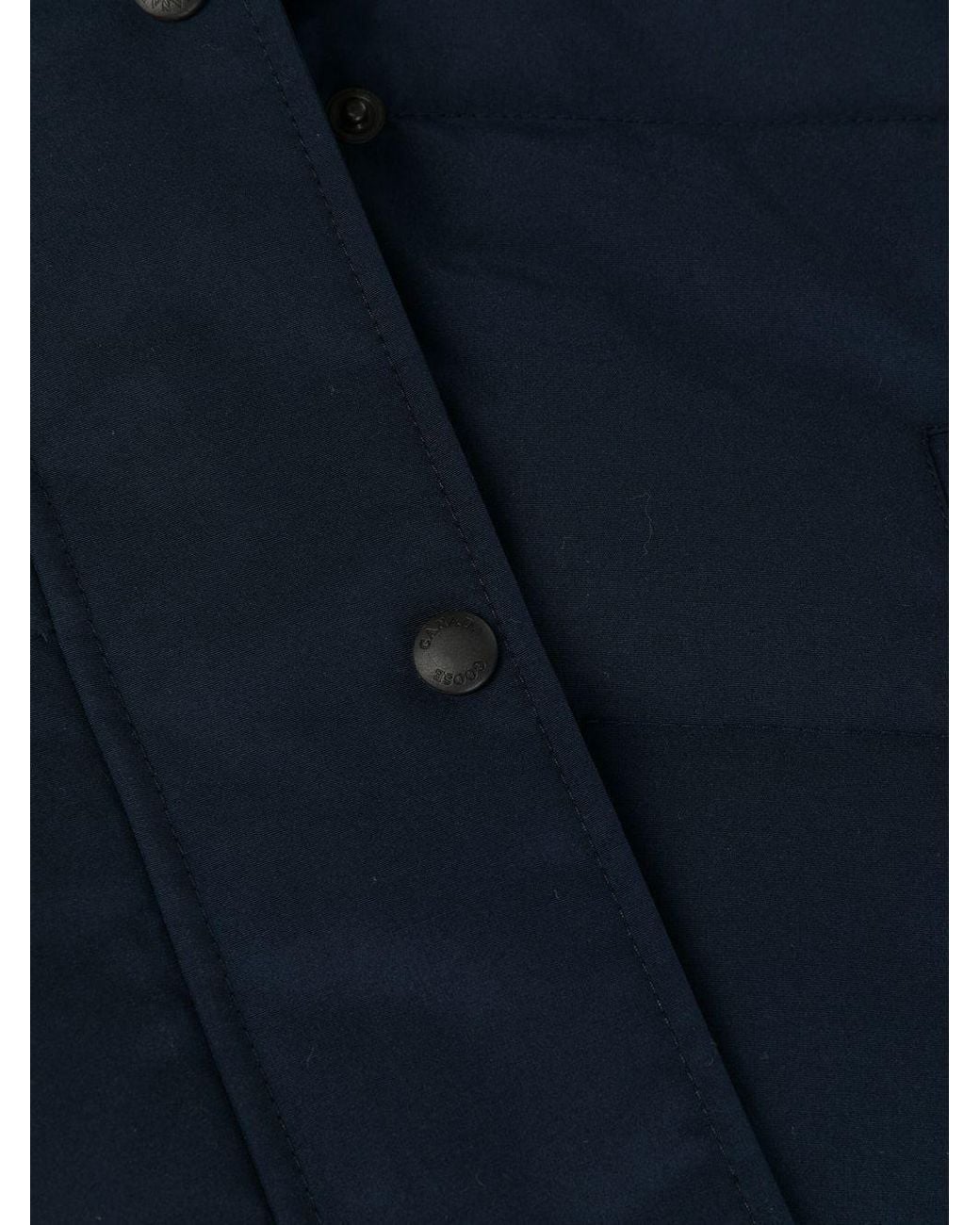 Canada Goose Blue Shelburne Logo-Patch Parka