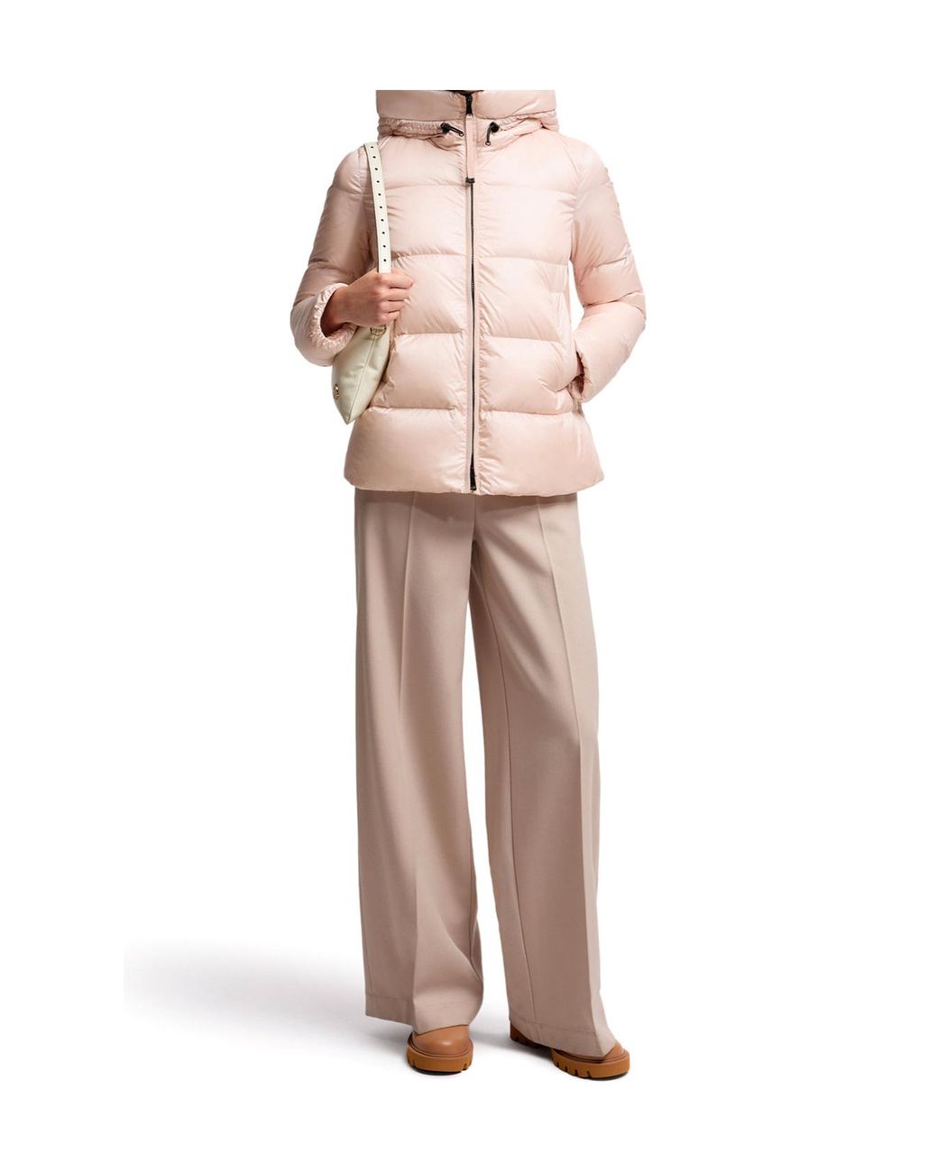 Moncler Pink Serittes Zip-Up Puffer Jacket