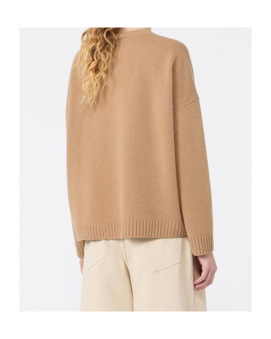 Weekend by Maxmara Natural Wkdsibari Crewneck Knitted Jumper