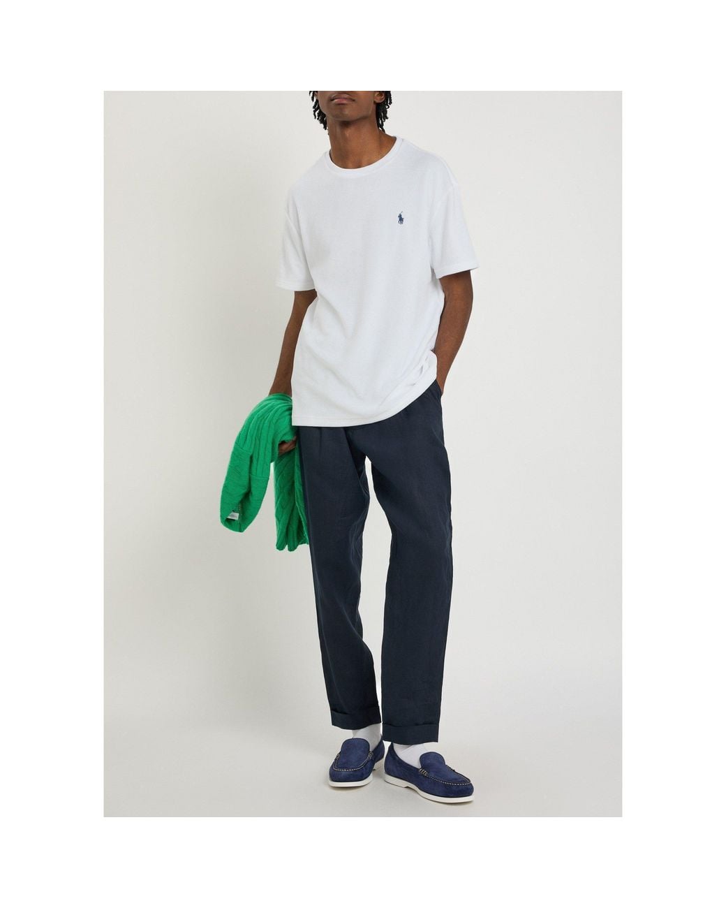Polo Ralph Lauren White Cotton Logo T-Shirt for men